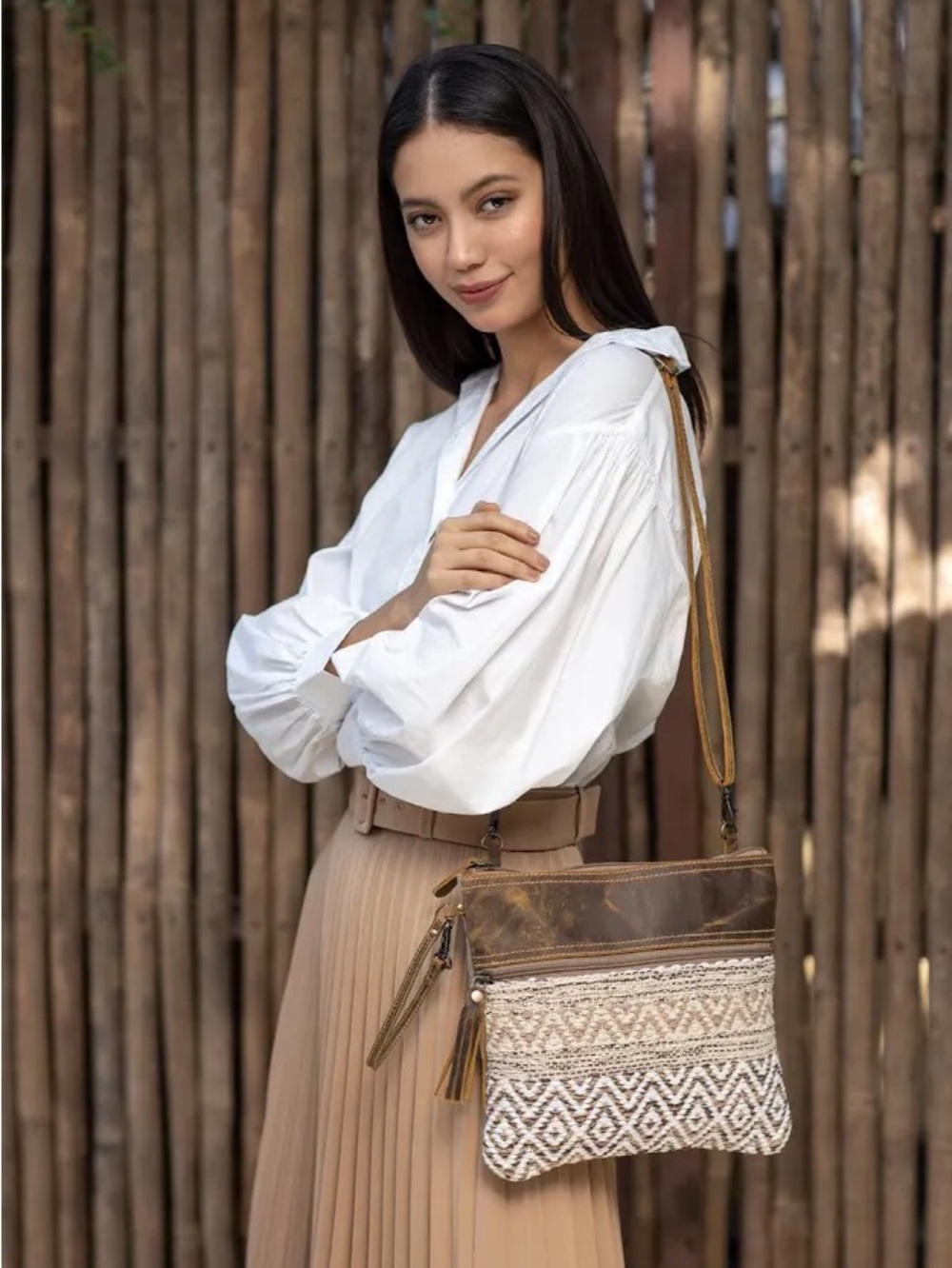 MYRA BAG CONTENTMENT SMALL CROSSBODY BAG AND WRISTLET NWT